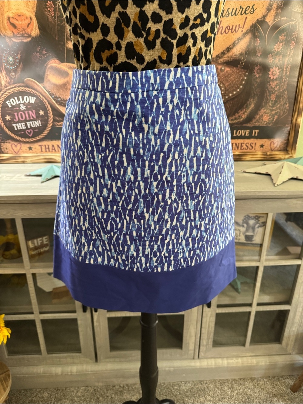 NWT  Michael Kors  Blue Tie-Dye Pattern  Skort  Size 16